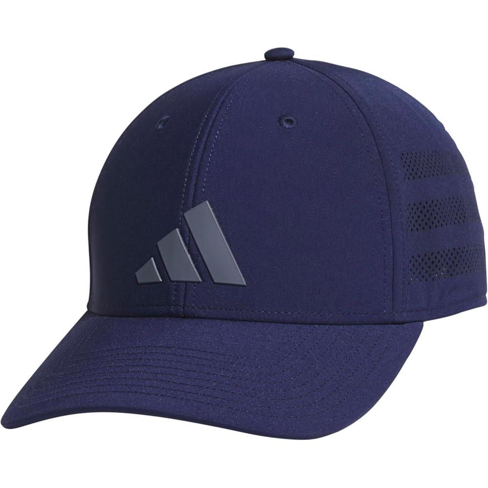 image:imageadidas Mens Gameday 5 Stretch Fit Hat  Athletic Structured Baseball CapDark BlueOnix Grey4
