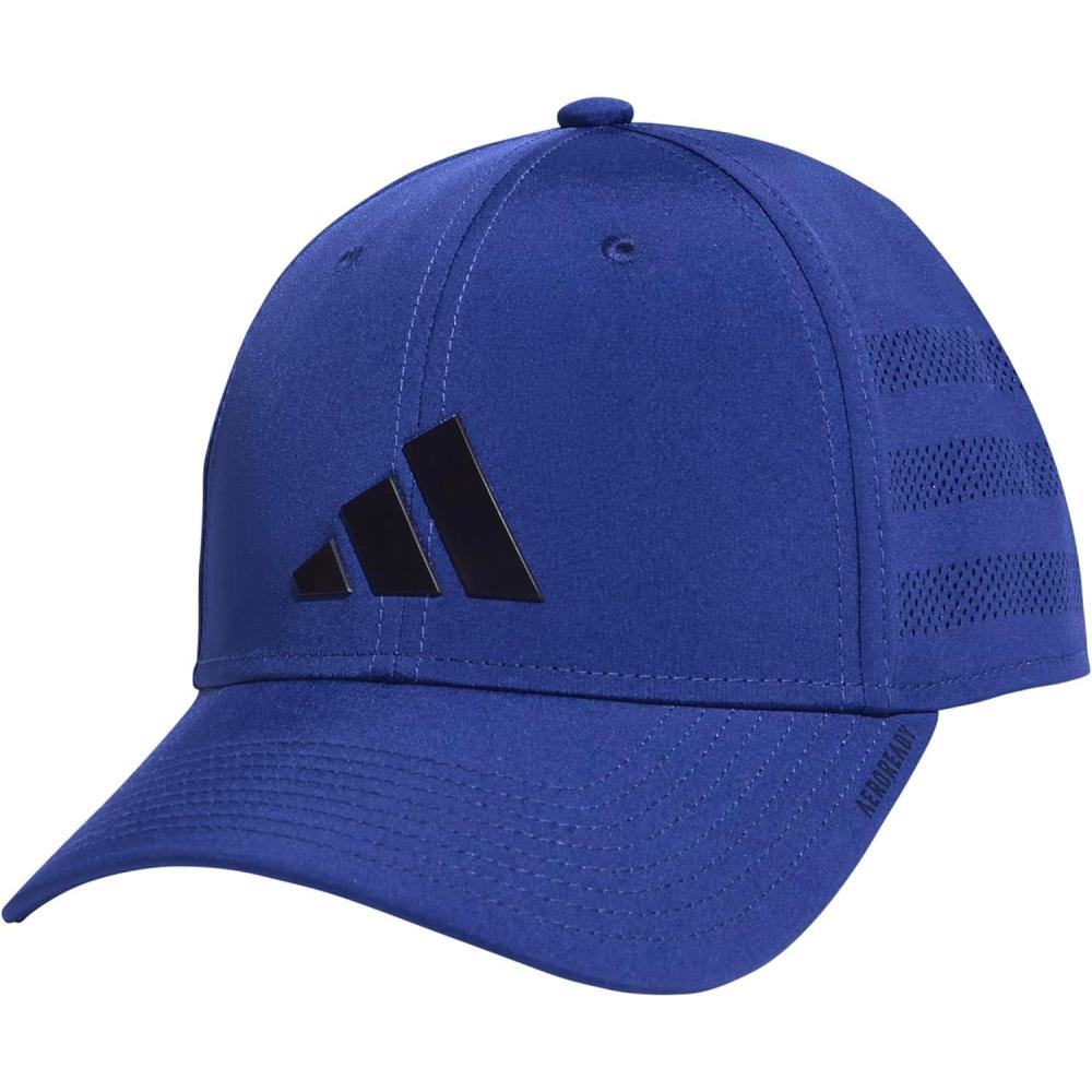 image:imageadidas Mens Gameday 5 Stretch Fit Hat Athletic Structured Baseball CapSemi Lucid BlueLegend Ink Blue4