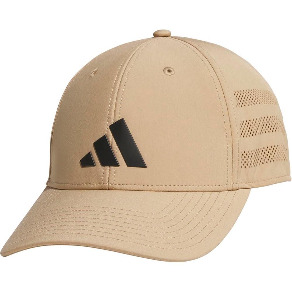 image:imageadidas Mens Gameday 5 Stretch Fit Hat Athletic Structured Baseball CapWarm Sandstone BeigeBlack4