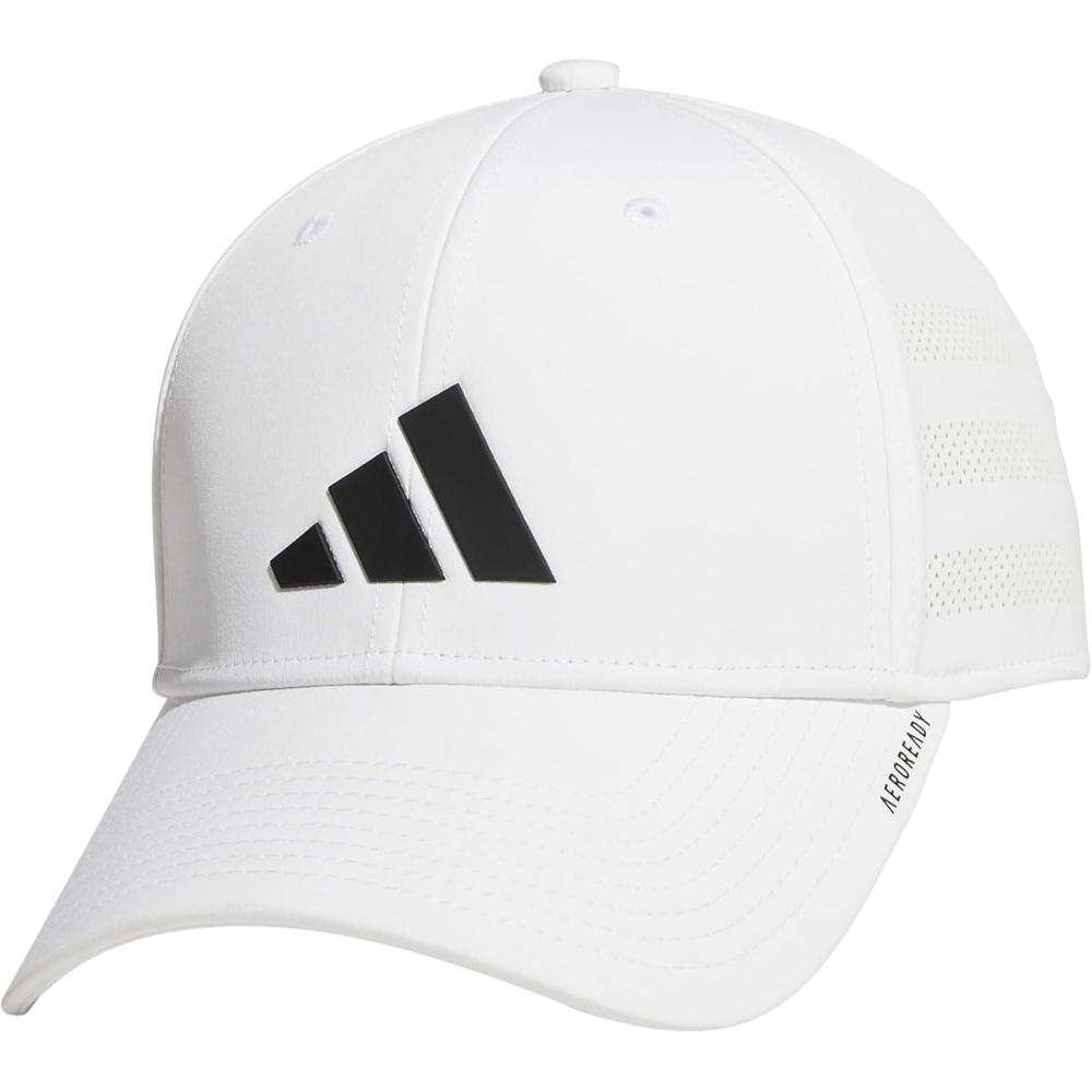image:imageadidas Mens Gameday 5 Stretch Fit Hat Athletic Structured Baseball CapWhiteBlack4