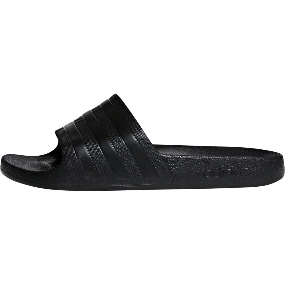 image:imageadidas Unisex Adult Adilette Aqua Slide SandalBlackBlackBlack2020