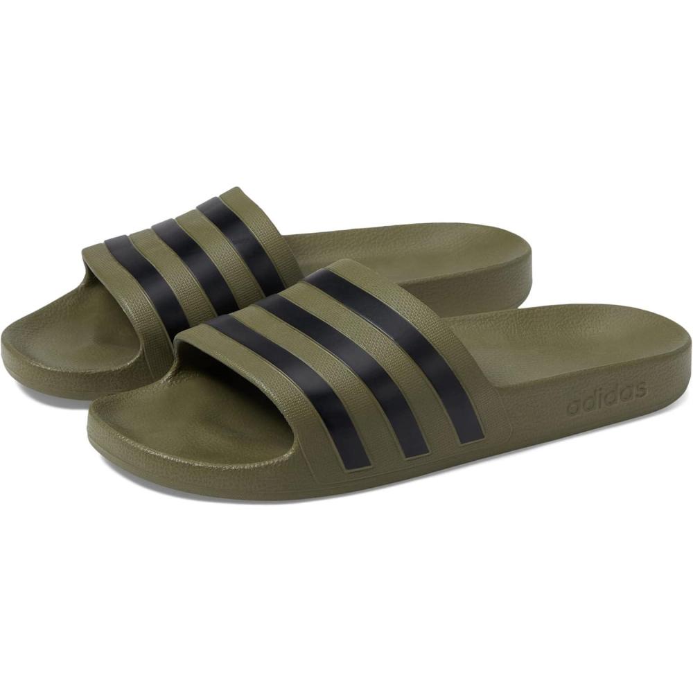 image:imageadidas Unisex Adult Adilette Aqua Slide SandalOlive StrataCore BlackOlive Strata
