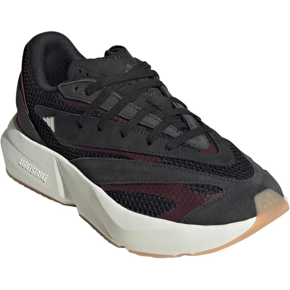 image:imageadidas Womens Lightstride SneakersCarbonSilver MetallicMaroon