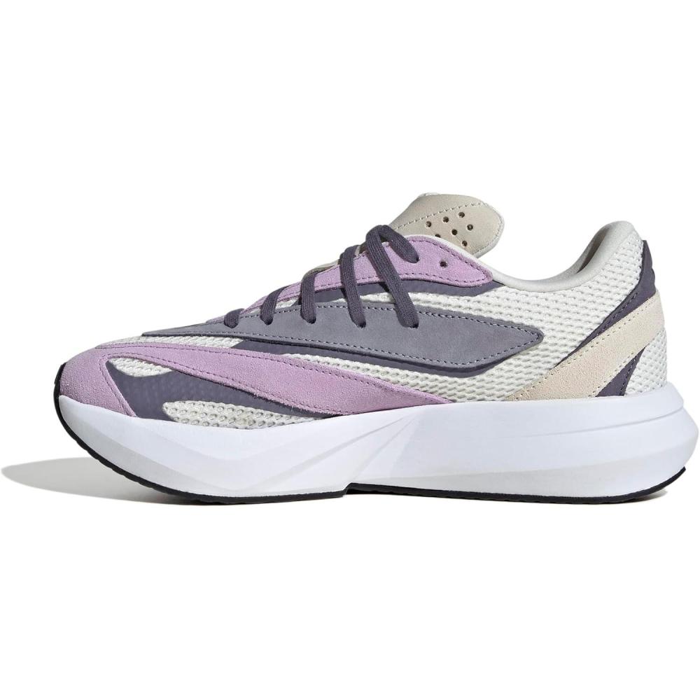 image:imageadidas Womens Lightstride SneakersOff WhiteSilver VioletPowder Plum