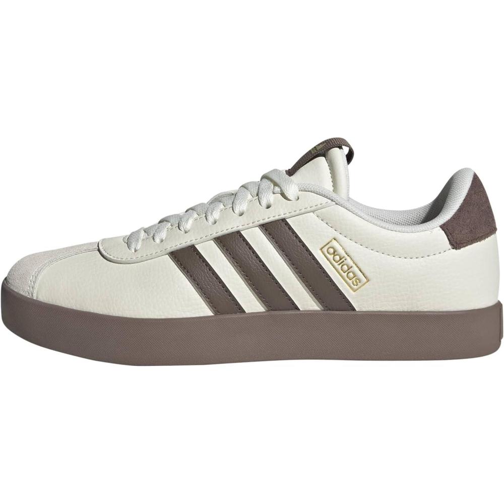 image:imageadidas Womens VL Court 30 SneakerOff WhiteEarth StrataGold Metallic