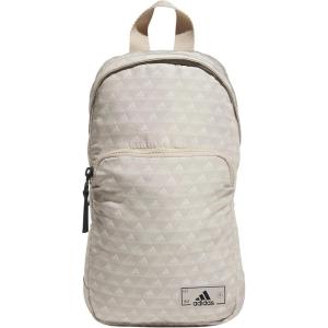 adidas Essentials Crossbody – Athletic Sling Bag with Phone Pocket(Bos Mini Monogram Wonder Beige/Black/2.0)
