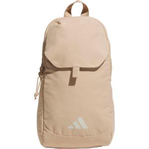 adidas Essentials Crossbody – Athletic Sling Bag with Phone Pocket(Warm Sandstone Beige/Wonder Alumina Grey)