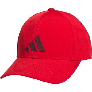 adidas Men’s Gameday 5 Stretch Fit Hat – Athletic Structured Baseball Cap(Better Scarlet/Shadow Red/4)