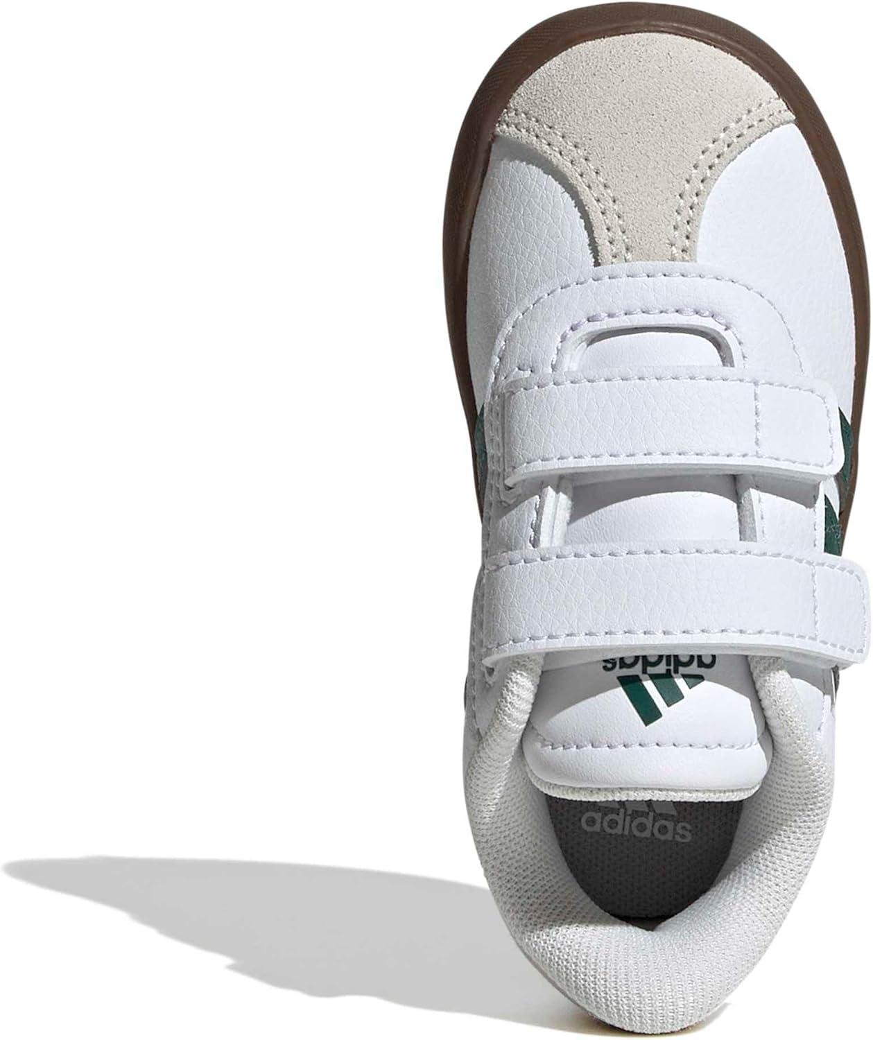 image:imageadidas Baby VL Court 30 Hook amp Loop ShoeWhiteCollegiate GreenGum