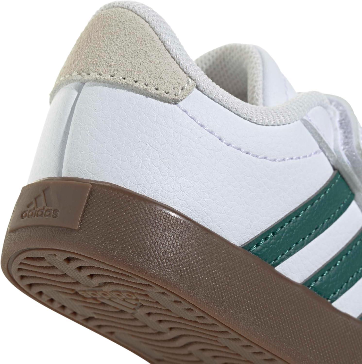 image:imageadidas Baby VL Court 30 Hook amp Loop ShoeWhiteCollegiate GreenGum