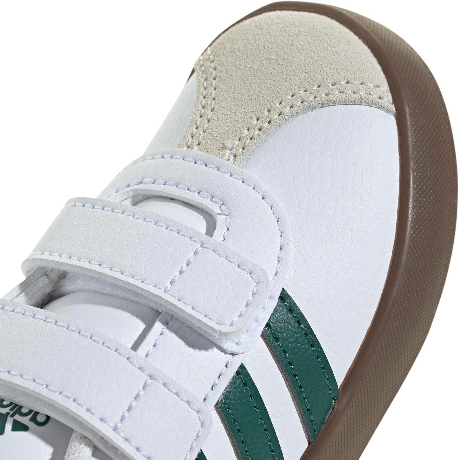 image:imageadidas Baby VL Court 30 Hook amp Loop ShoeWhiteCollegiate GreenGum