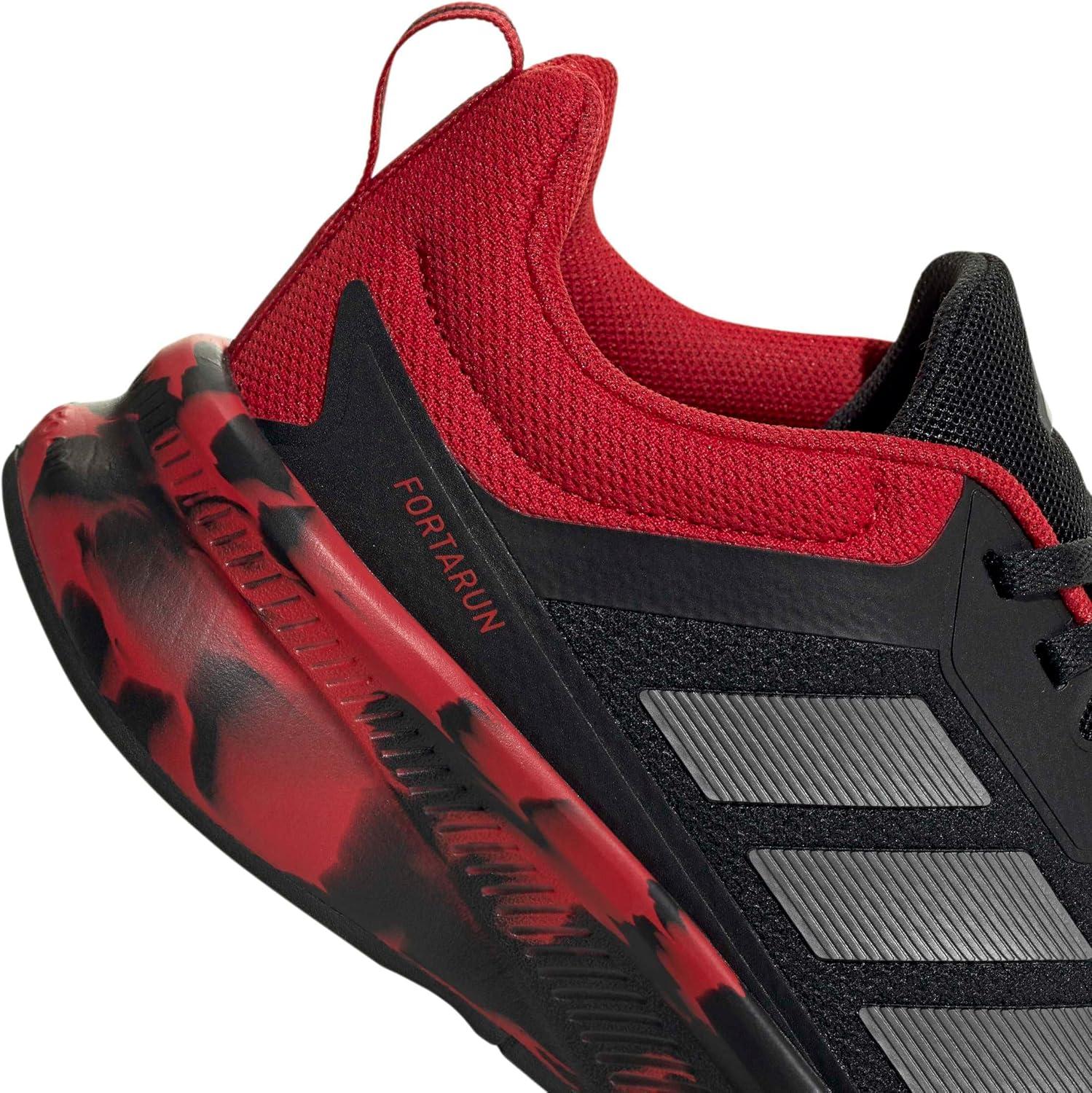 image:imageadidas Kids Fortarun 40BlackIron MetallicBetter Scarlet