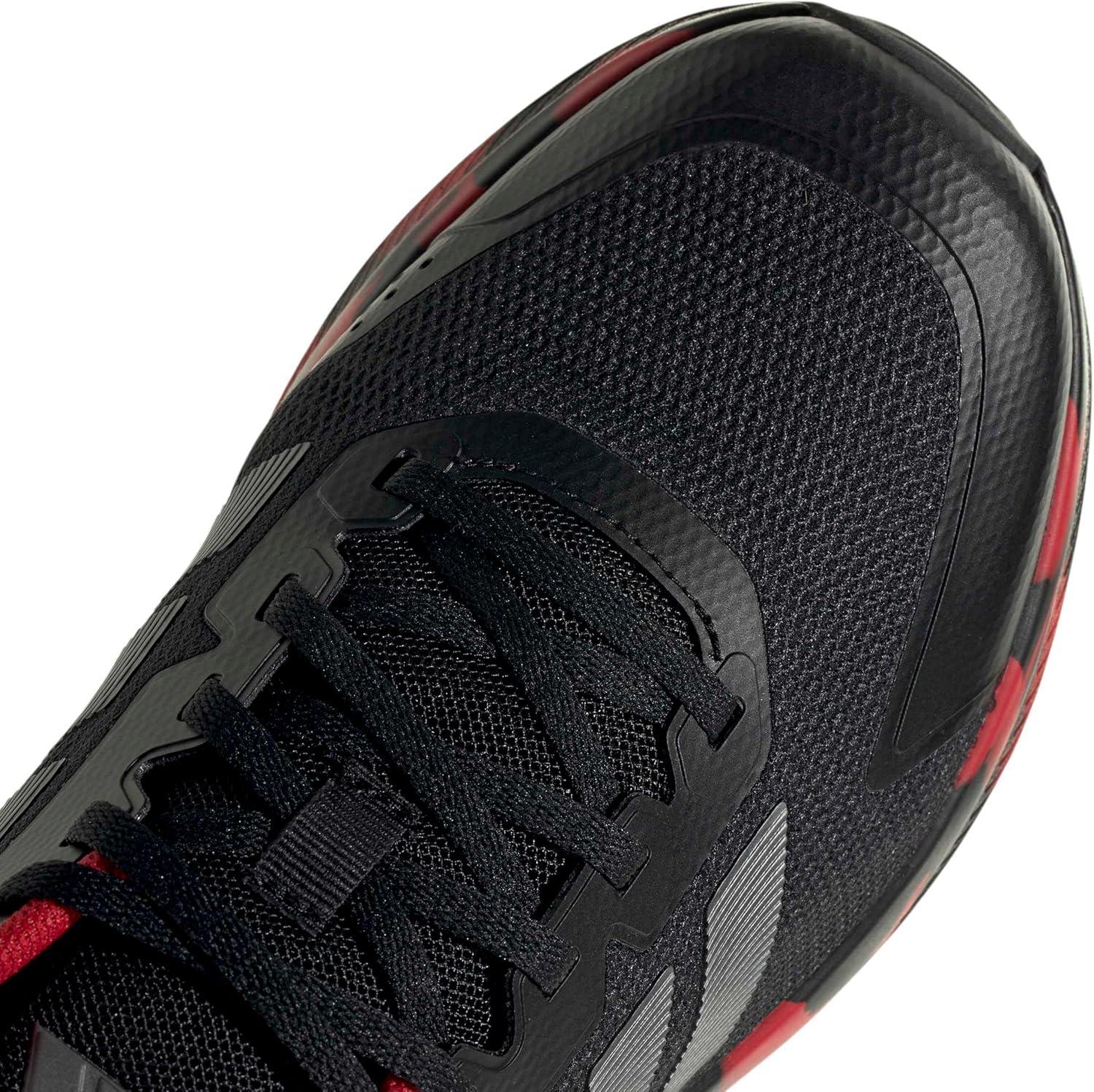 image:imageadidas Kids Fortarun 40BlackIron MetallicBetter Scarlet