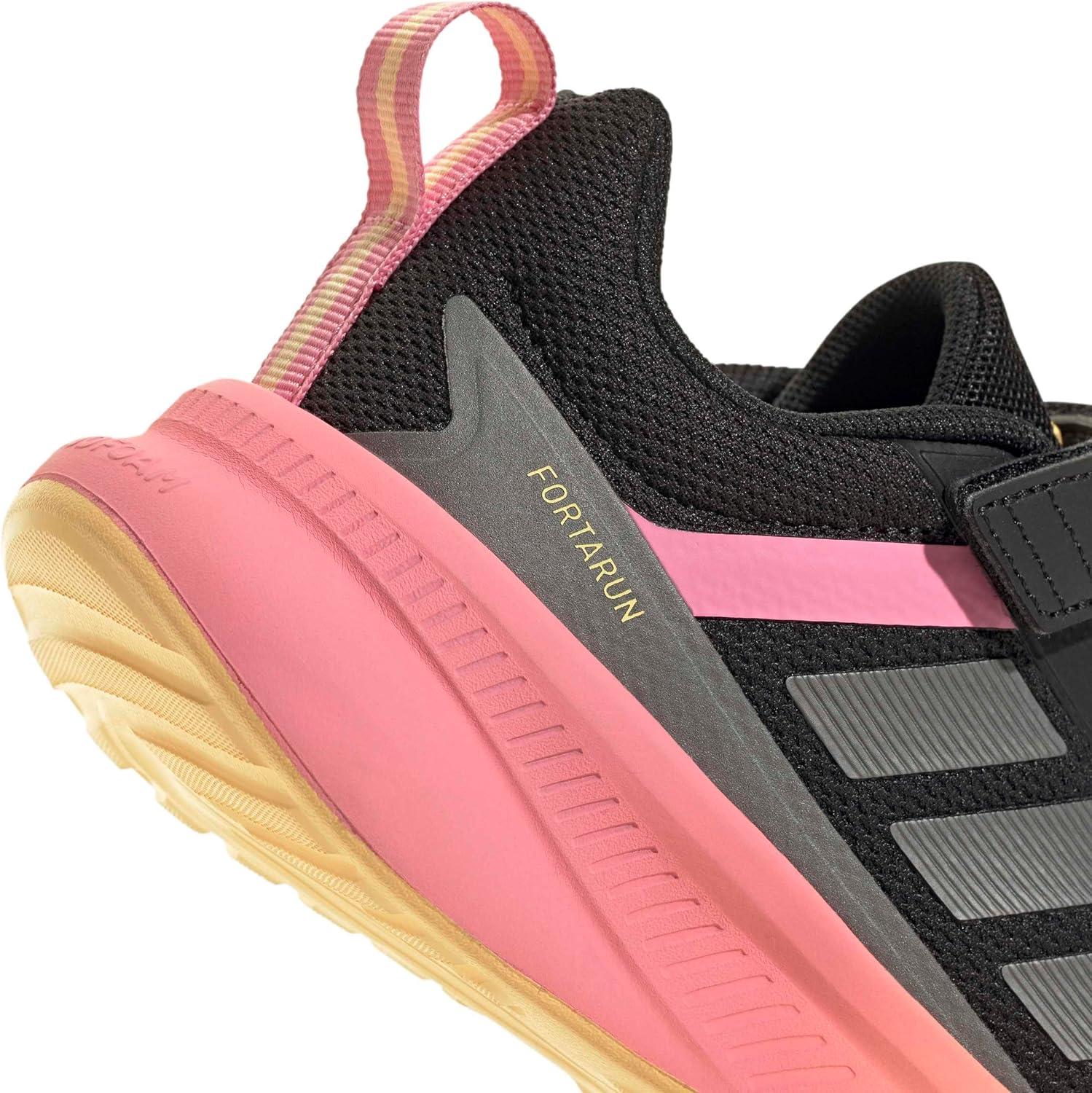 image:imageadidas Kids Fortarun 40BlackIron MetallicBliss Pink