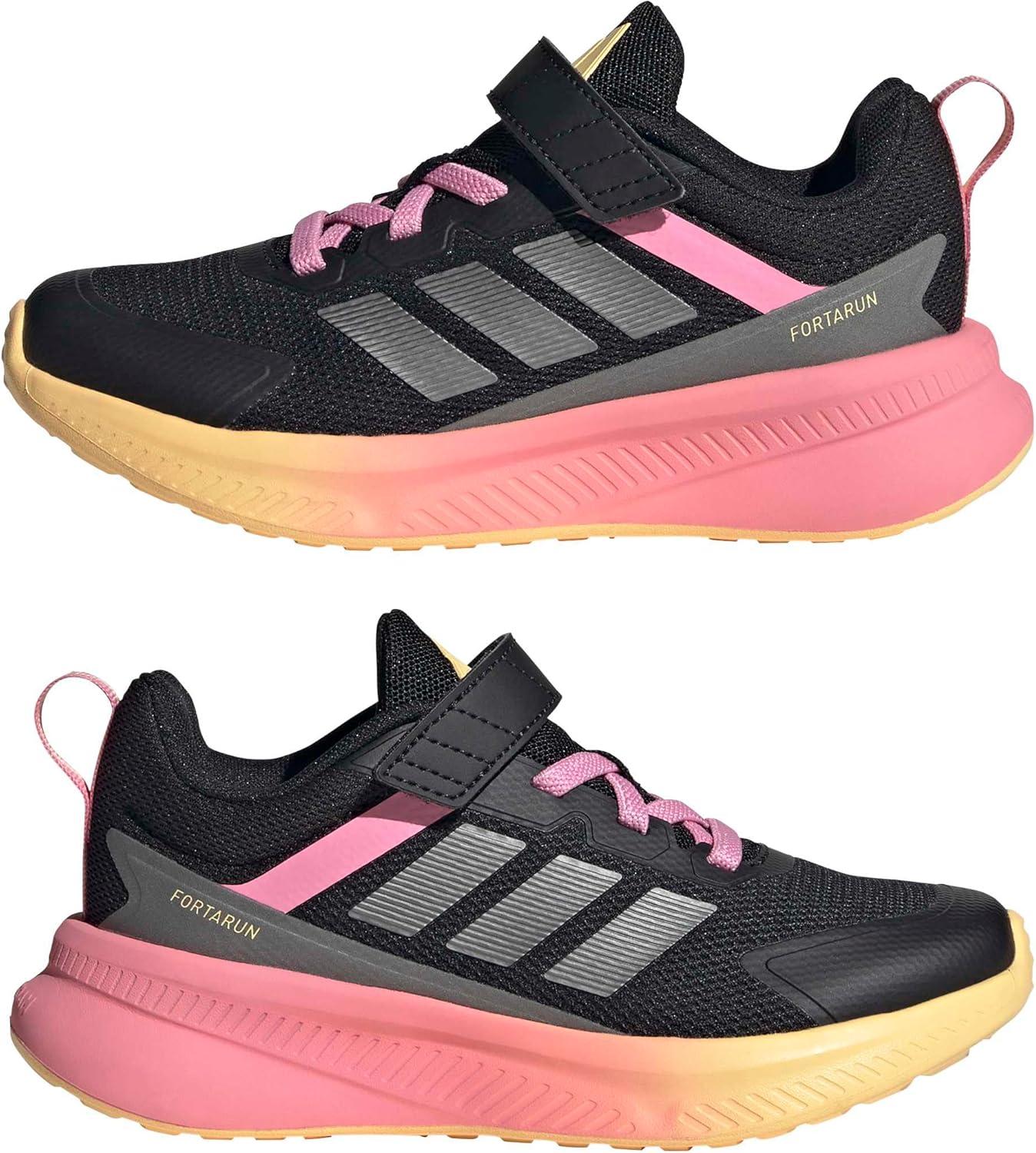 image:imageadidas Kids Fortarun 40BlackIron MetallicBliss Pink