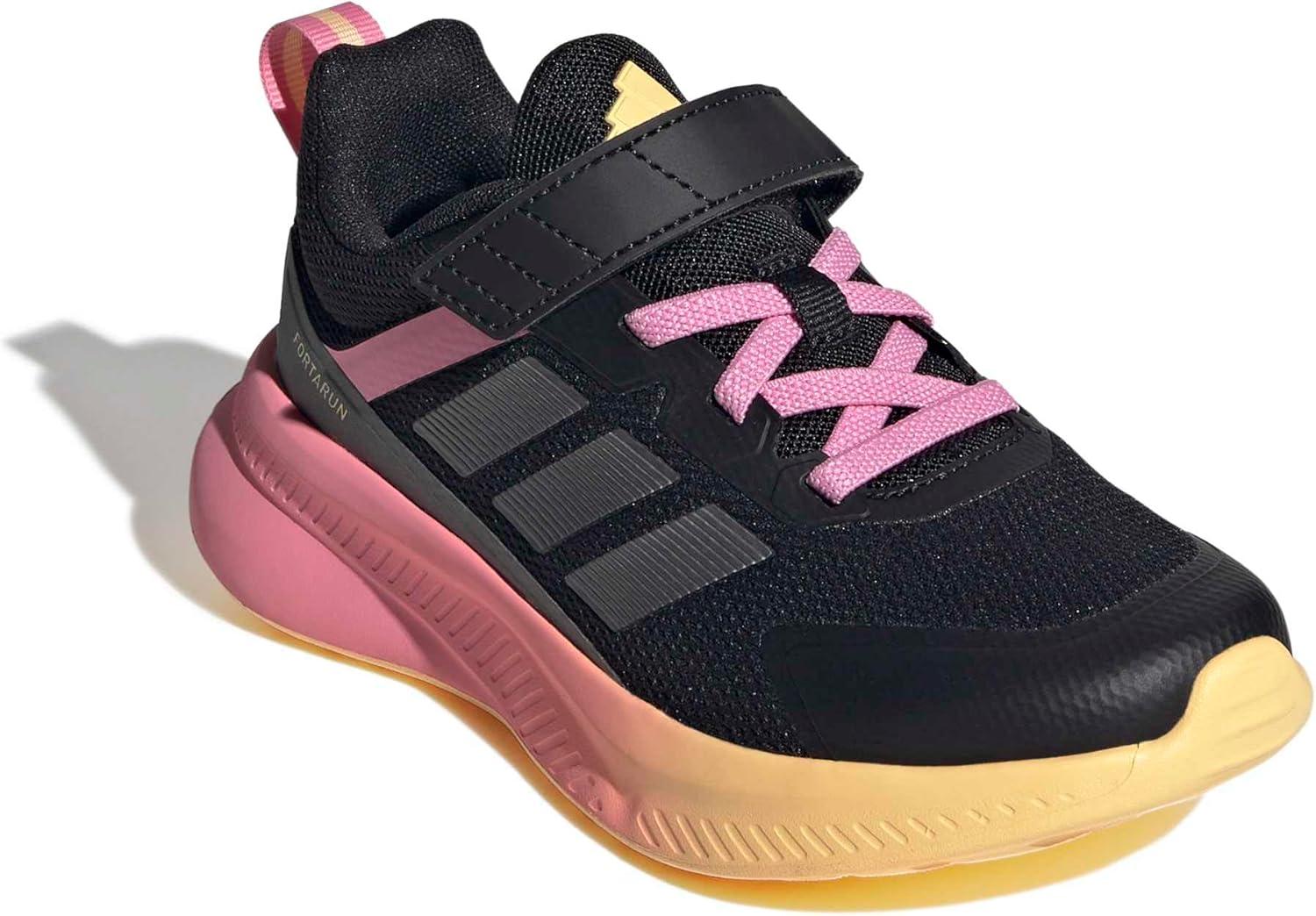 image:imageadidas Kids Fortarun 40BlackIron MetallicBliss Pink