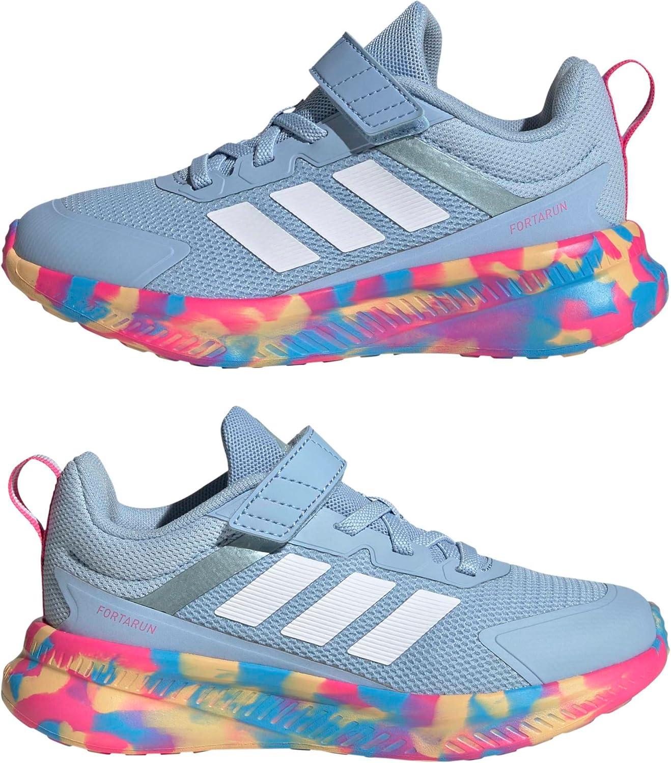 image:imageadidas Kids Fortarun 40BlueMagic Grey MetallicLucid Pink