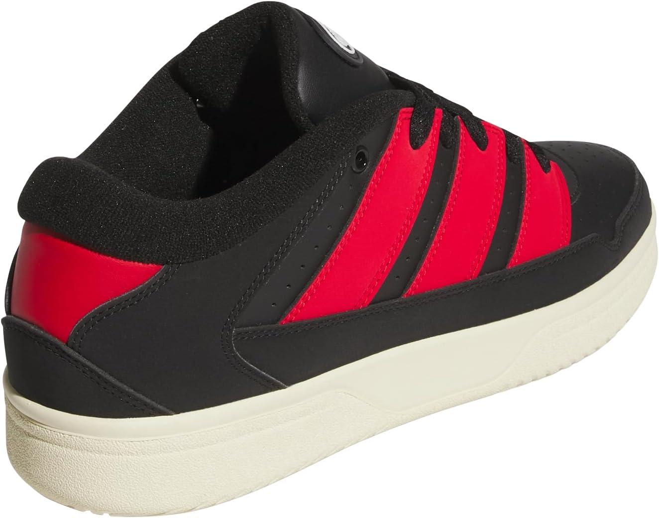 image:imageadidas Mens Break Start 2000 Lace Up Sneakers Shoes Casual BlackBlackBetter ScarletWarm Vanilla