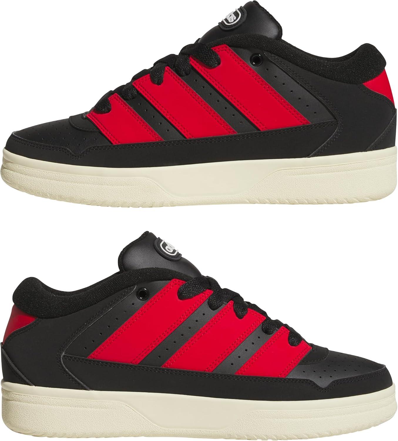 image:imageadidas Mens Break Start 2000 Lace Up Sneakers Shoes Casual BlackBlackBetter ScarletWarm Vanilla