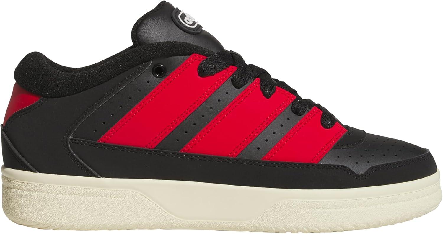image:imageadidas Mens Break Start 2000 Lace Up Sneakers Shoes Casual BlackBlackBetter ScarletWarm Vanilla