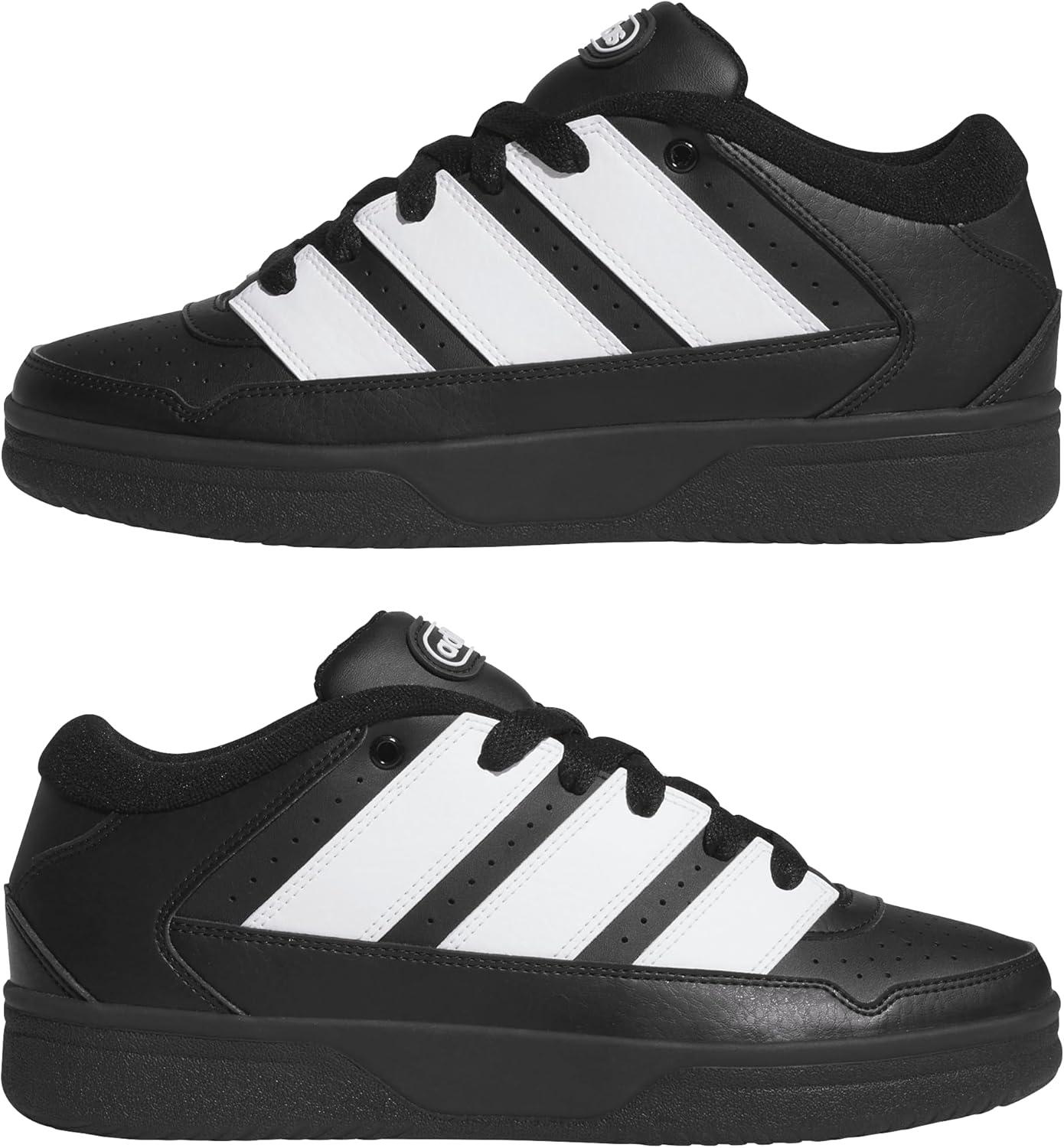 image:imageadidas Mens Break Start 2000 Lace Up Sneakers Shoes Casual BlackBlackWhiteBlack