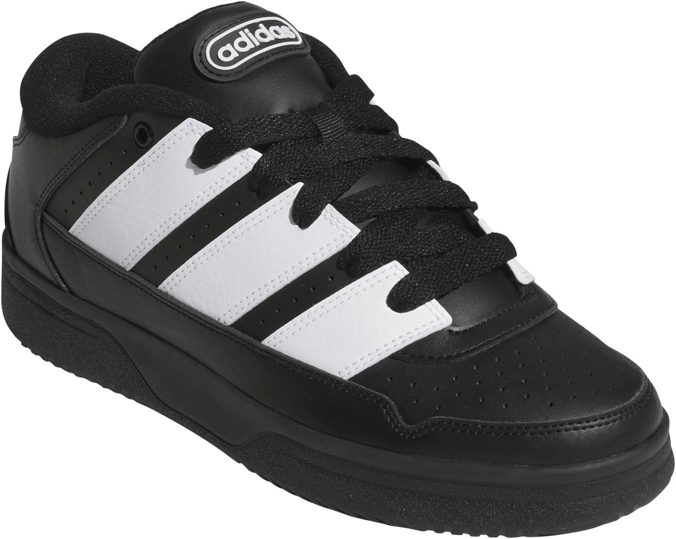 image:imageadidas Mens Break Start 2000 Lace Up Sneakers Shoes Casual BlackBlackWhiteBlack