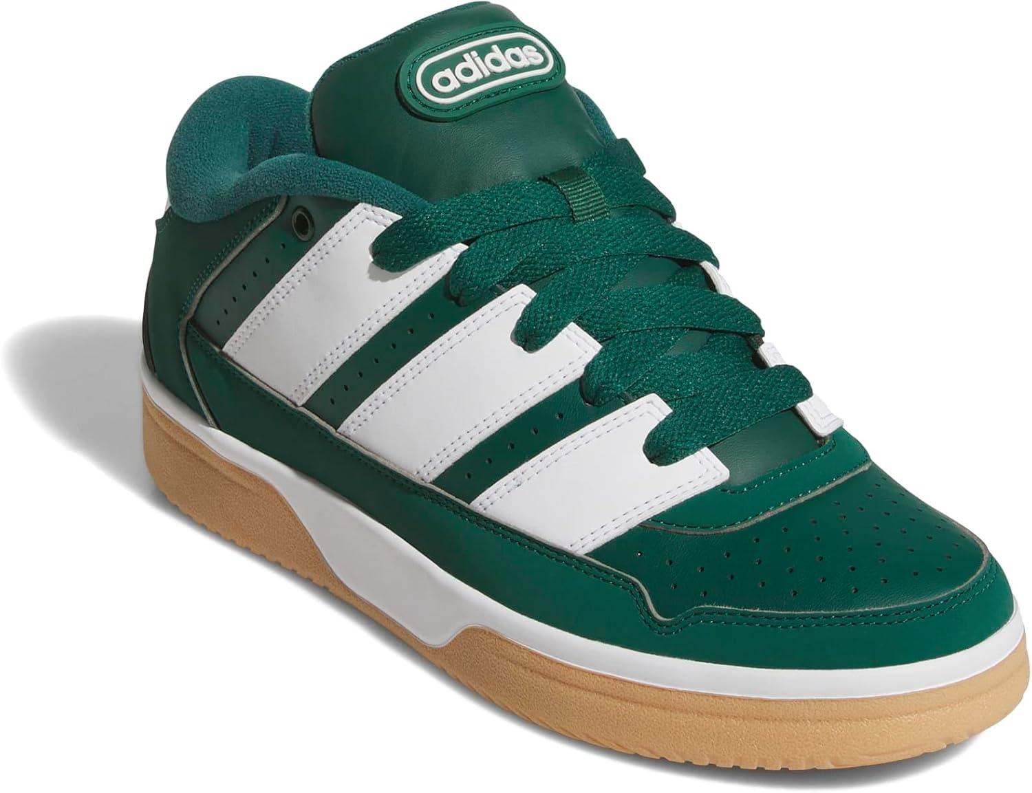 image:imageadidas Mens Break Start 2000 Lace Up Sneakers Shoes Casual BlackCollegiate GreenWhiteGum