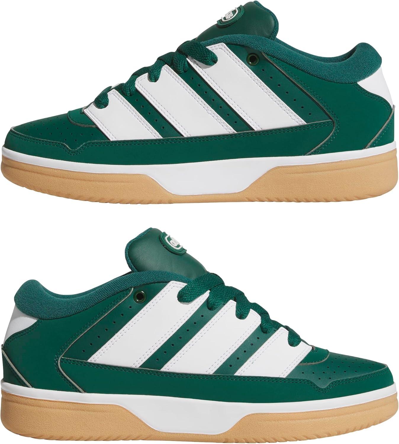 image:imageadidas Mens Break Start 2000 Lace Up Sneakers Shoes Casual BlackCollegiate GreenWhiteGum
