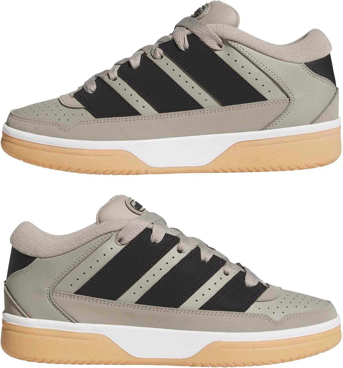 image:imageadidas Mens Break Start 2000 Lace Up Sneakers Shoes Casual BlackPutty BeigeBlackGum