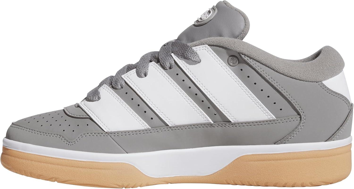 image:imageadidas Mens Break Start 2000 Lace Up Sneakers Shoes Casual BlackSolid GreyWhiteGum
