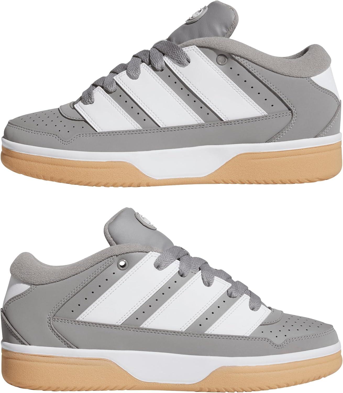 image:imageadidas Mens Break Start 2000 Lace Up Sneakers Shoes Casual BlackSolid GreyWhiteGum