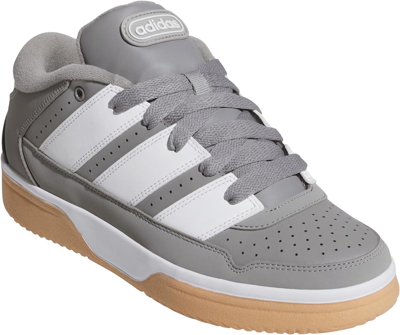 image:imageadidas Mens Break Start 2000 Lace Up Sneakers Shoes Casual BlackSolid GreyWhiteGum