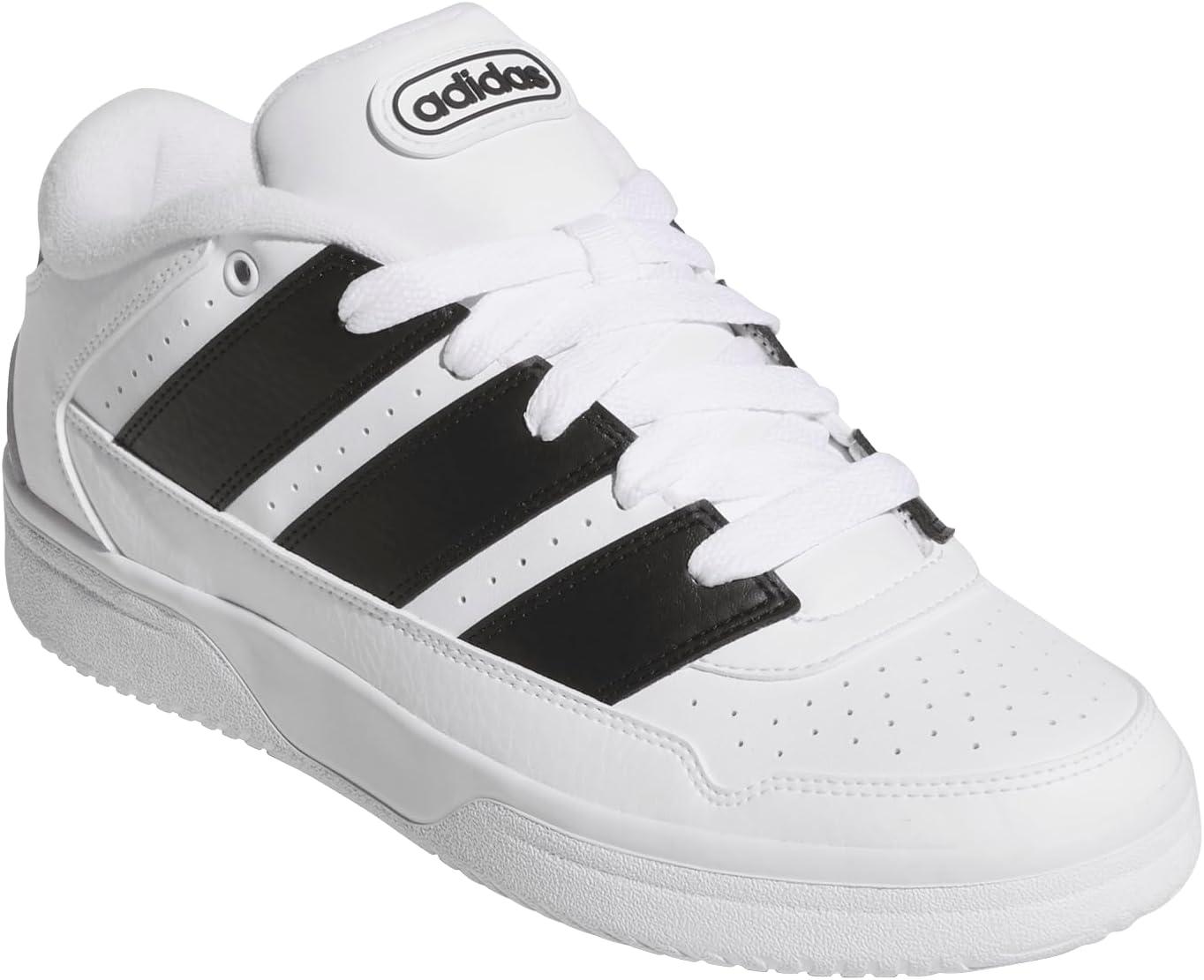 image:imageadidas Mens Break Start 2000 Lace Up Sneakers Shoes Casual BlackWhiteBlackWhite