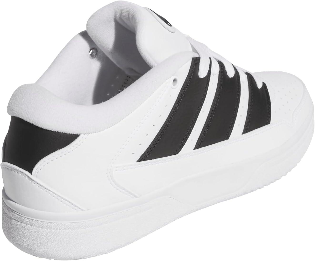 image:imageadidas Mens Break Start 2000 Lace Up Sneakers Shoes Casual BlackWhiteBlackWhite