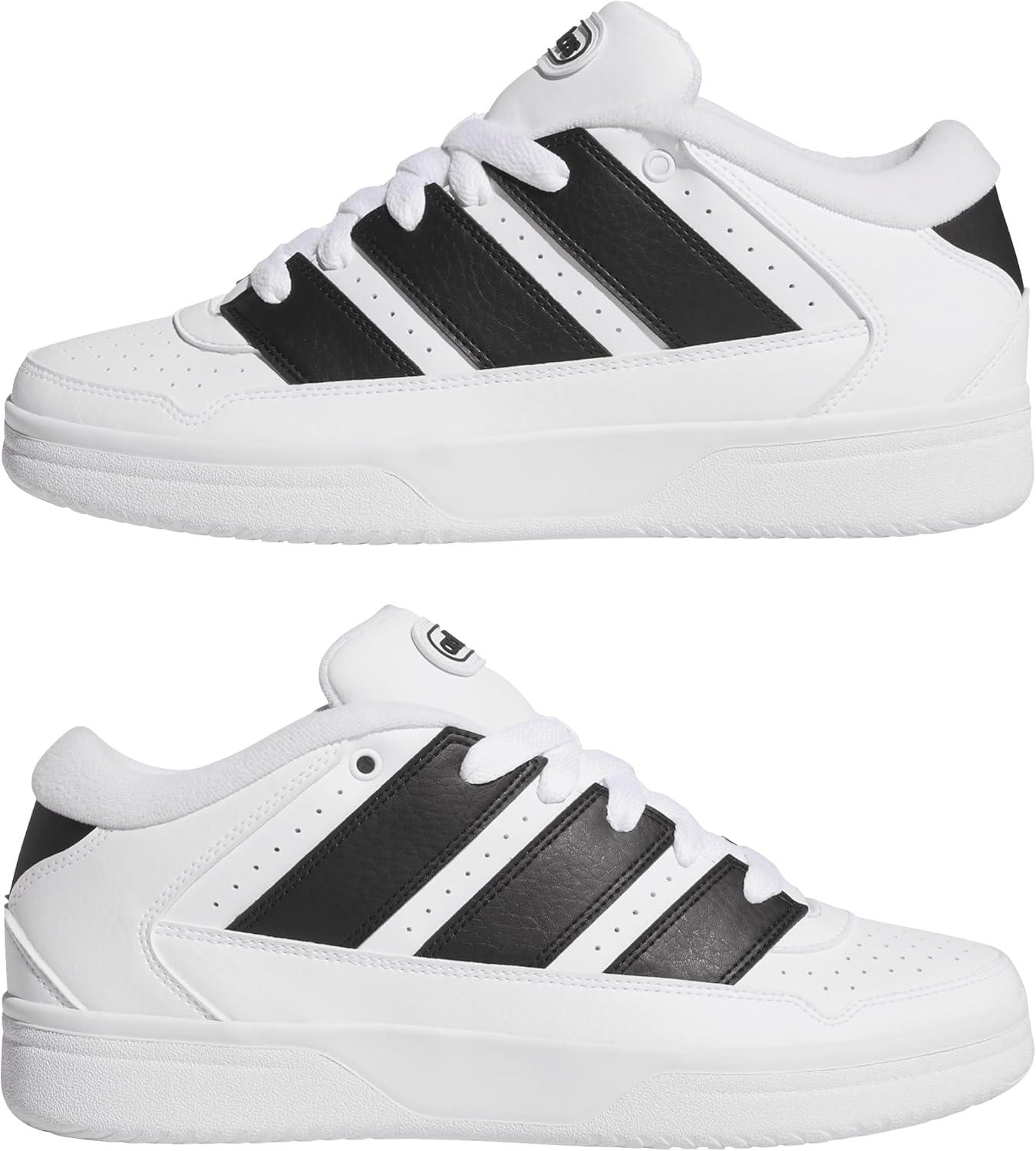 image:imageadidas Mens Break Start 2000 Lace Up Sneakers Shoes Casual BlackWhiteBlackWhite