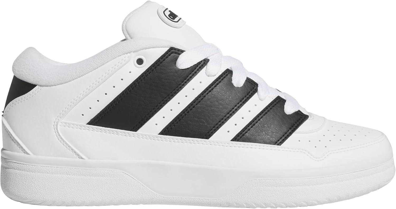 image:imageadidas Mens Break Start 2000 Lace Up Sneakers Shoes Casual BlackWhiteBlackWhite