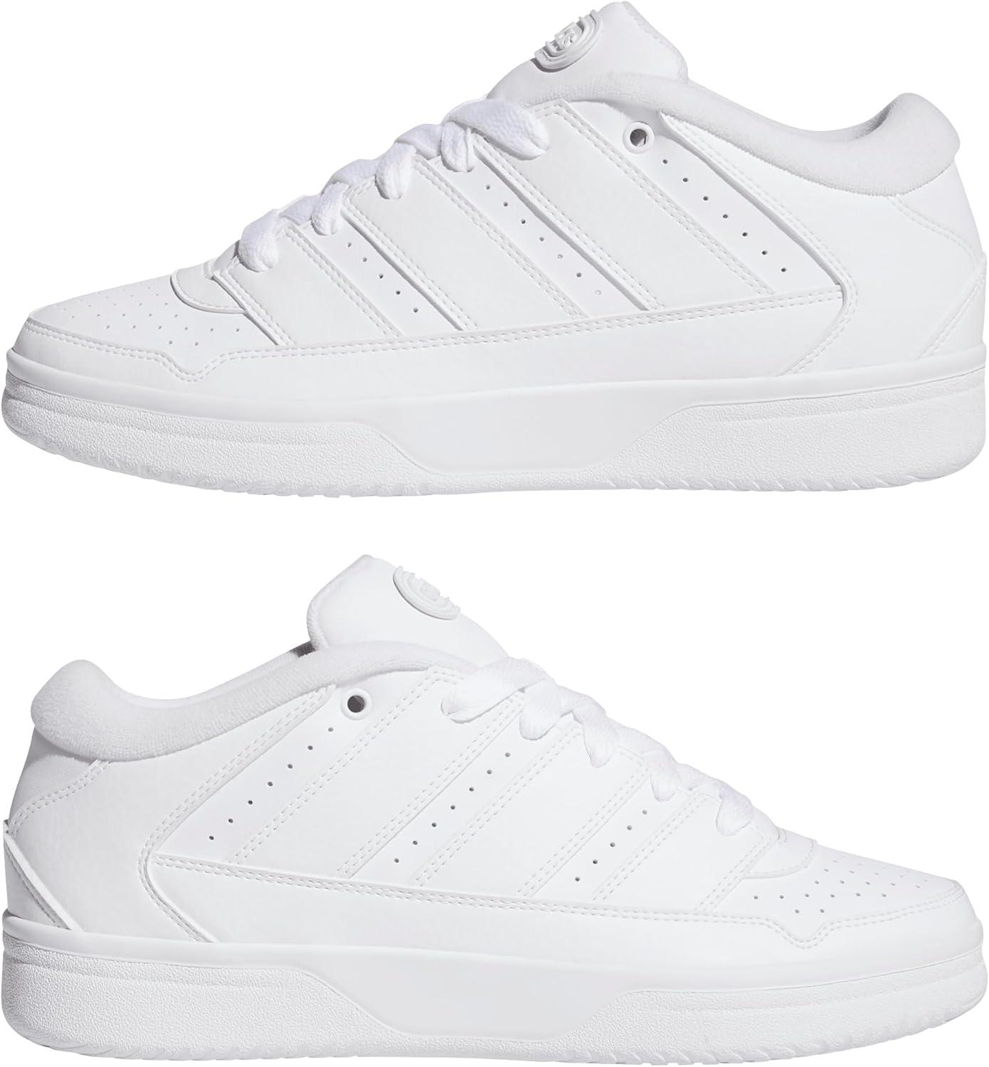 image:imageadidas Mens Break Start 2000 Lace Up Sneakers Shoes Casual BlackWhiteWhiteWhite