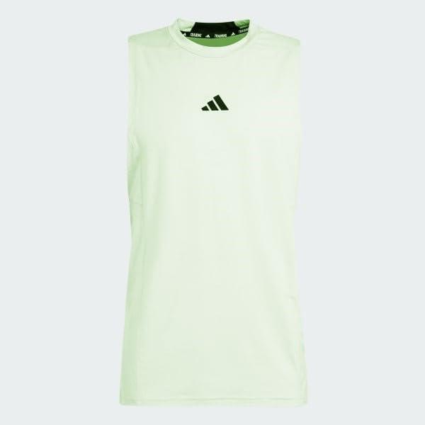 image:imageadidas Mens Designed for Training Workout Tank TopSemi Green Spark