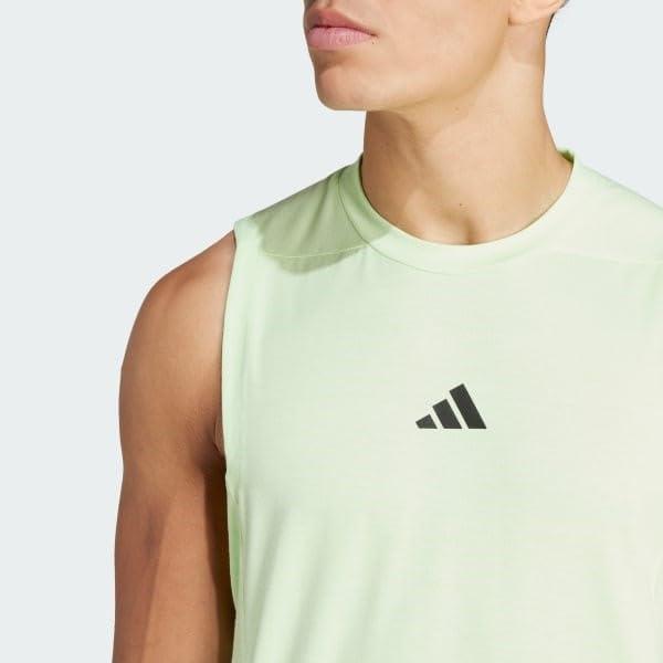 image:imageadidas Mens Designed for Training Workout Tank TopSemi Green Spark