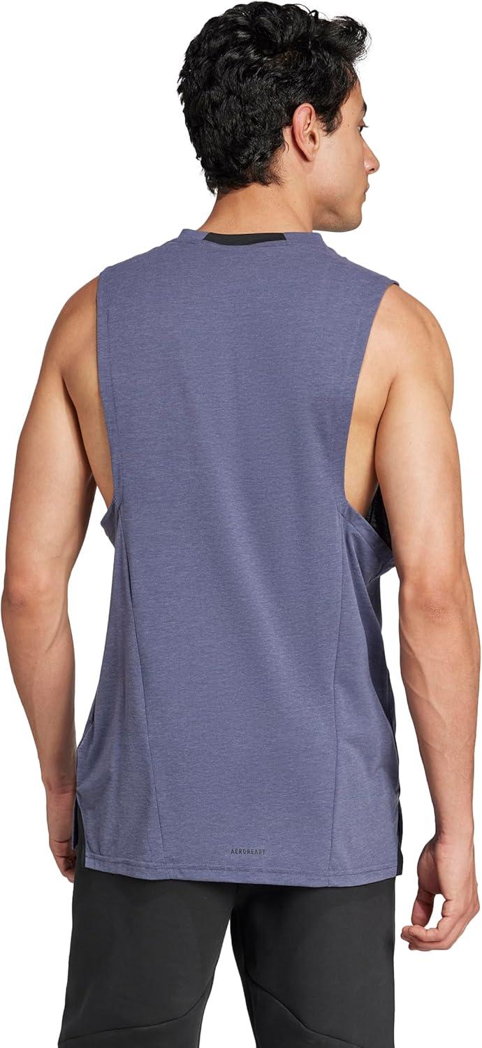 image:imageadidas Mens Designed for Training Workout Tank TopShadow Navy