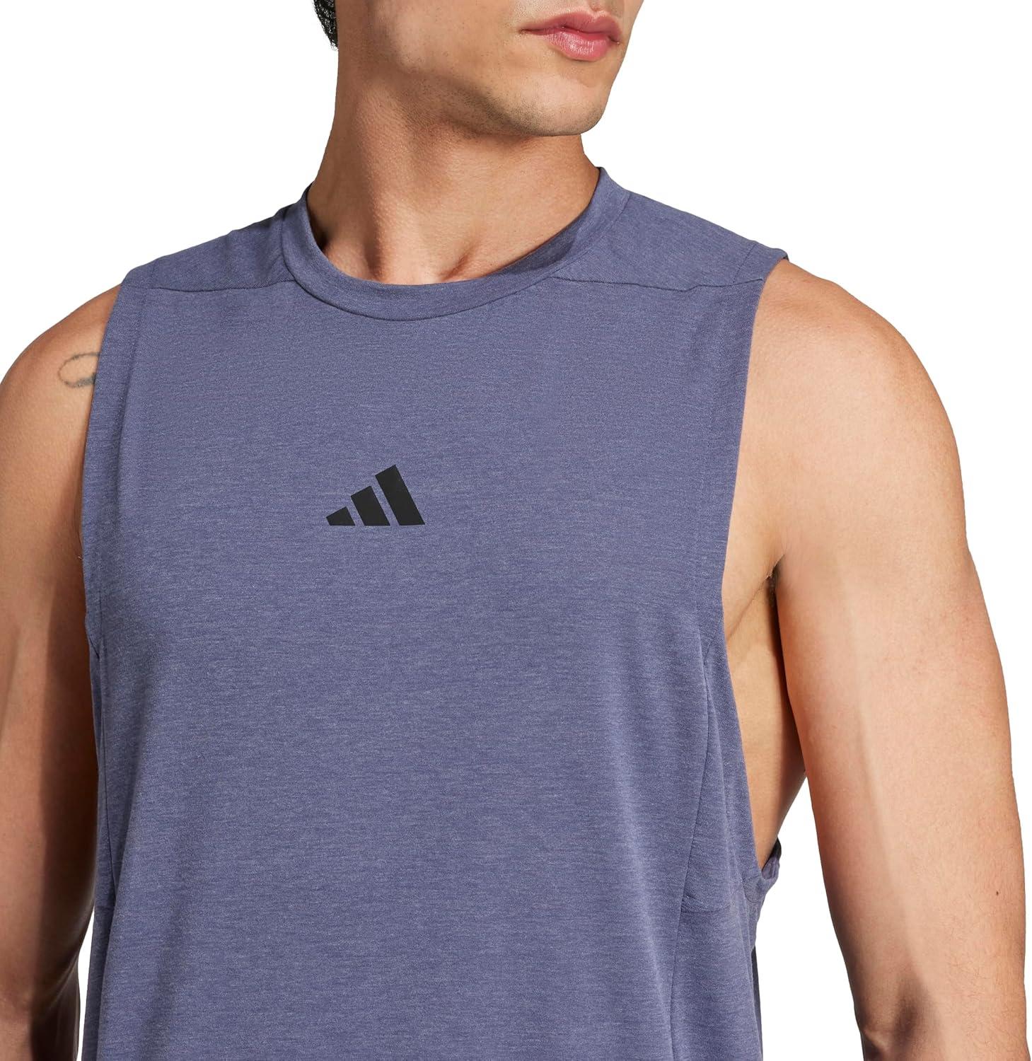 image:imageadidas Mens Designed for Training Workout Tank TopShadow Navy