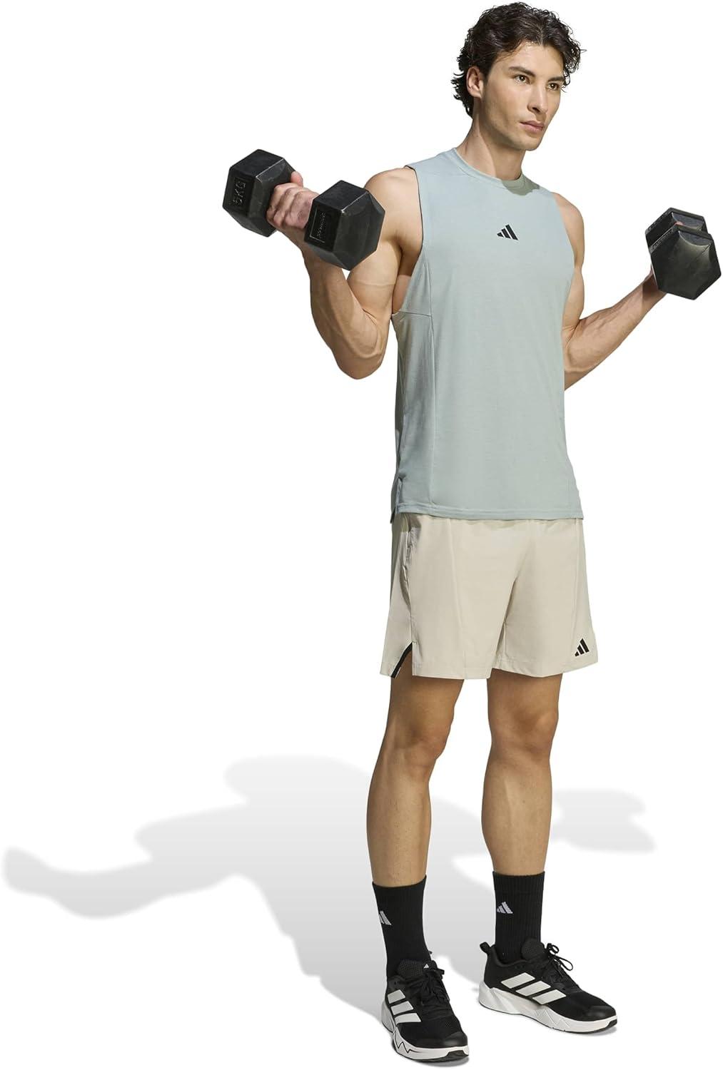 image:imageadidas Mens Designed for Training Workout Tank TopWonder Sage