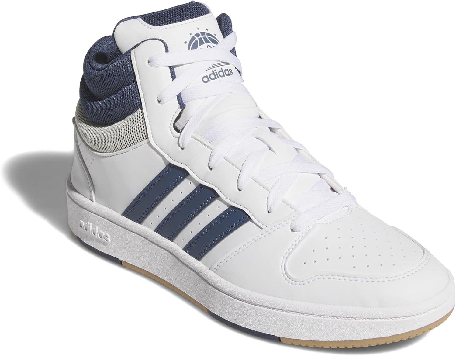 image:imageadidas Unisex Adult Hoops Classic Mid TopBlackBlackCarbon