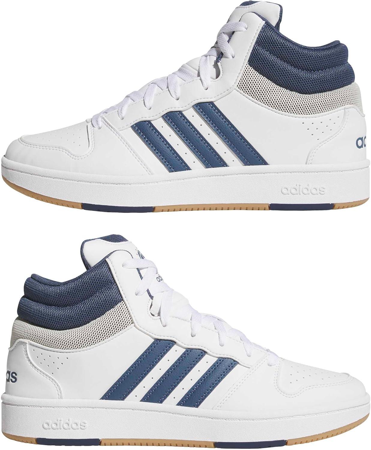 image:imageadidas Unisex Adult Hoops Classic Mid TopBlackBlackCarbon