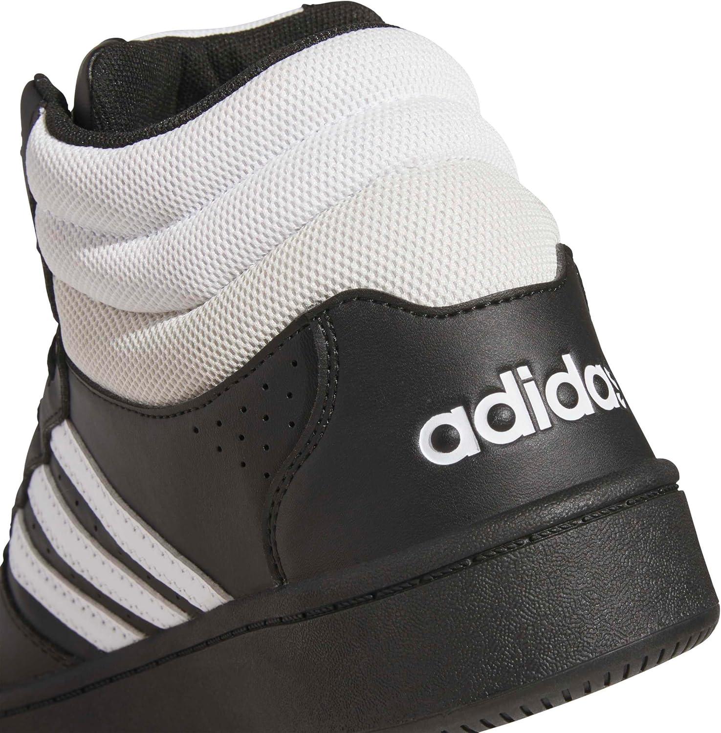image:imageadidas Unisex Adult Hoops Classic Mid TopBlackWhiteOrbit Grey