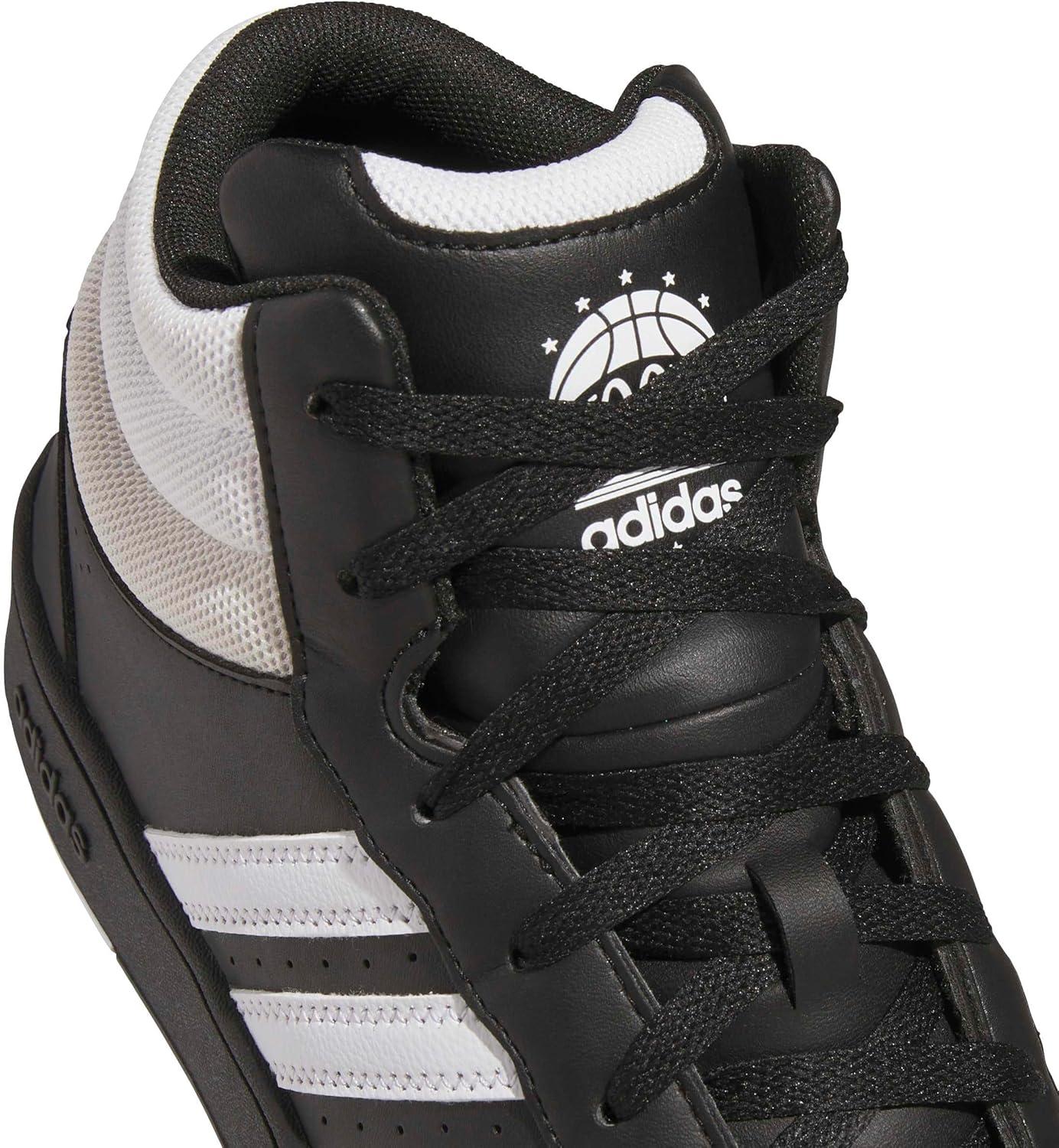 image:imageadidas Unisex Adult Hoops Classic Mid TopBlackWhiteOrbit Grey
