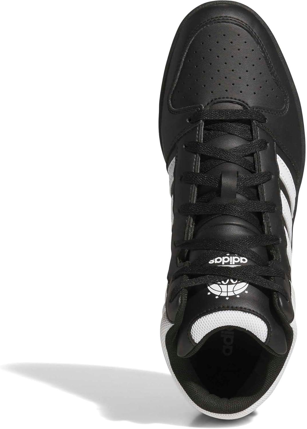 image:imageadidas Unisex Adult Hoops Classic Mid TopBlackWhiteOrbit Grey