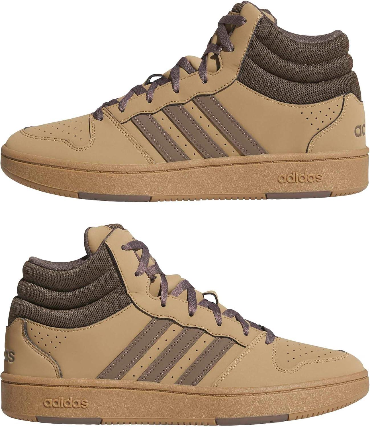 image:imageadidas Unisex Adult Hoops Classic Mid TopCardboardEarth Strata