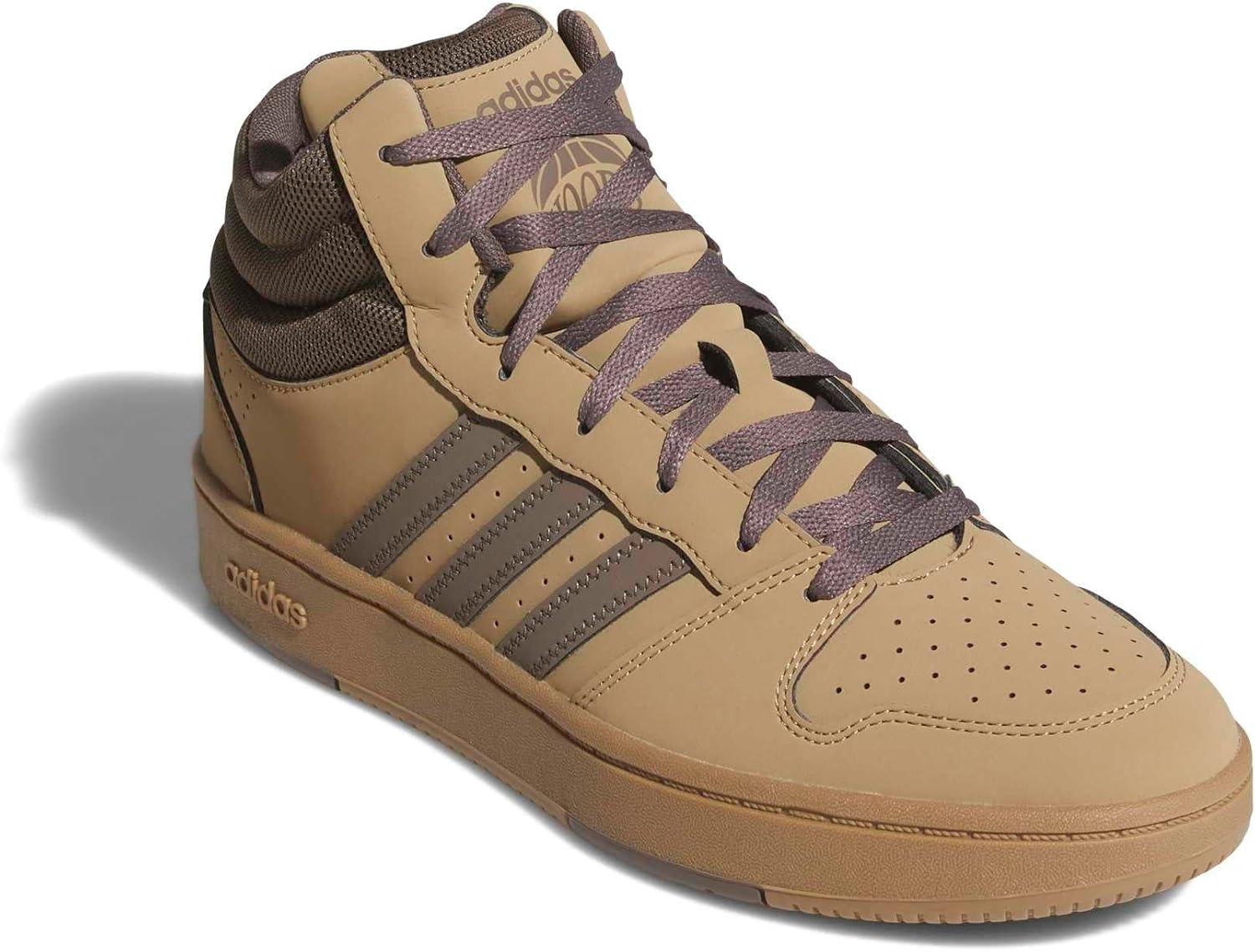 image:imageadidas Unisex Adult Hoops Classic Mid TopCardboardEarth Strata