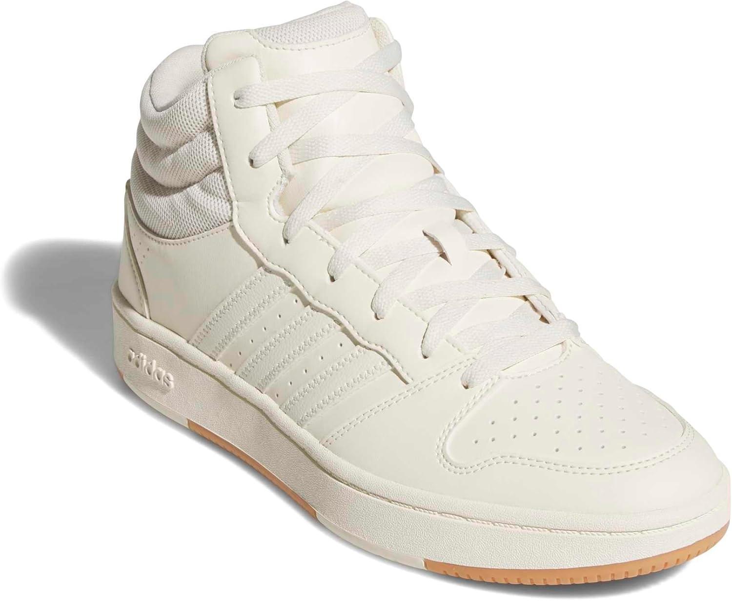 image:imageadidas Unisex Adult Hoops Classic Mid TopCream WhiteGum